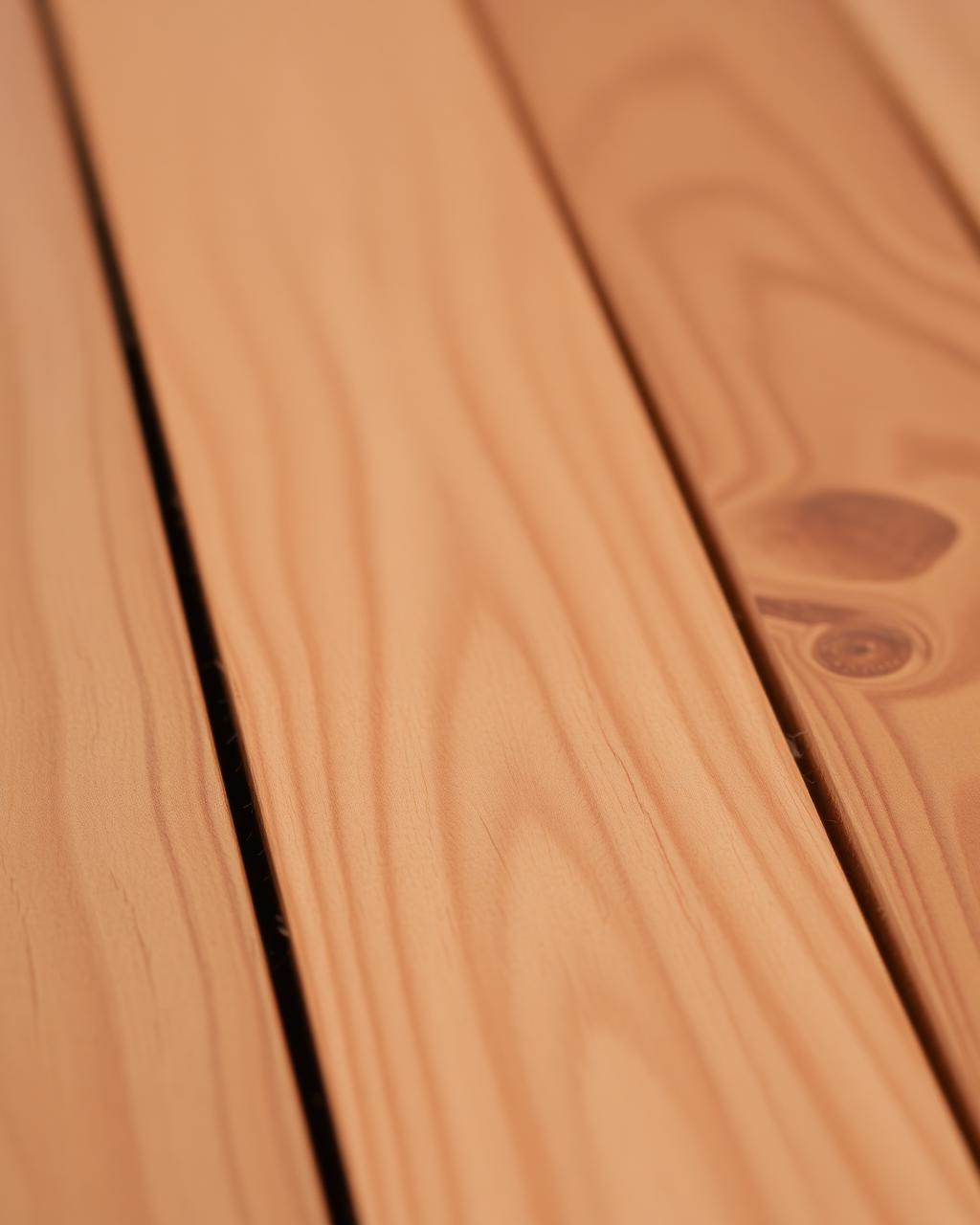 Cedar deck board detail